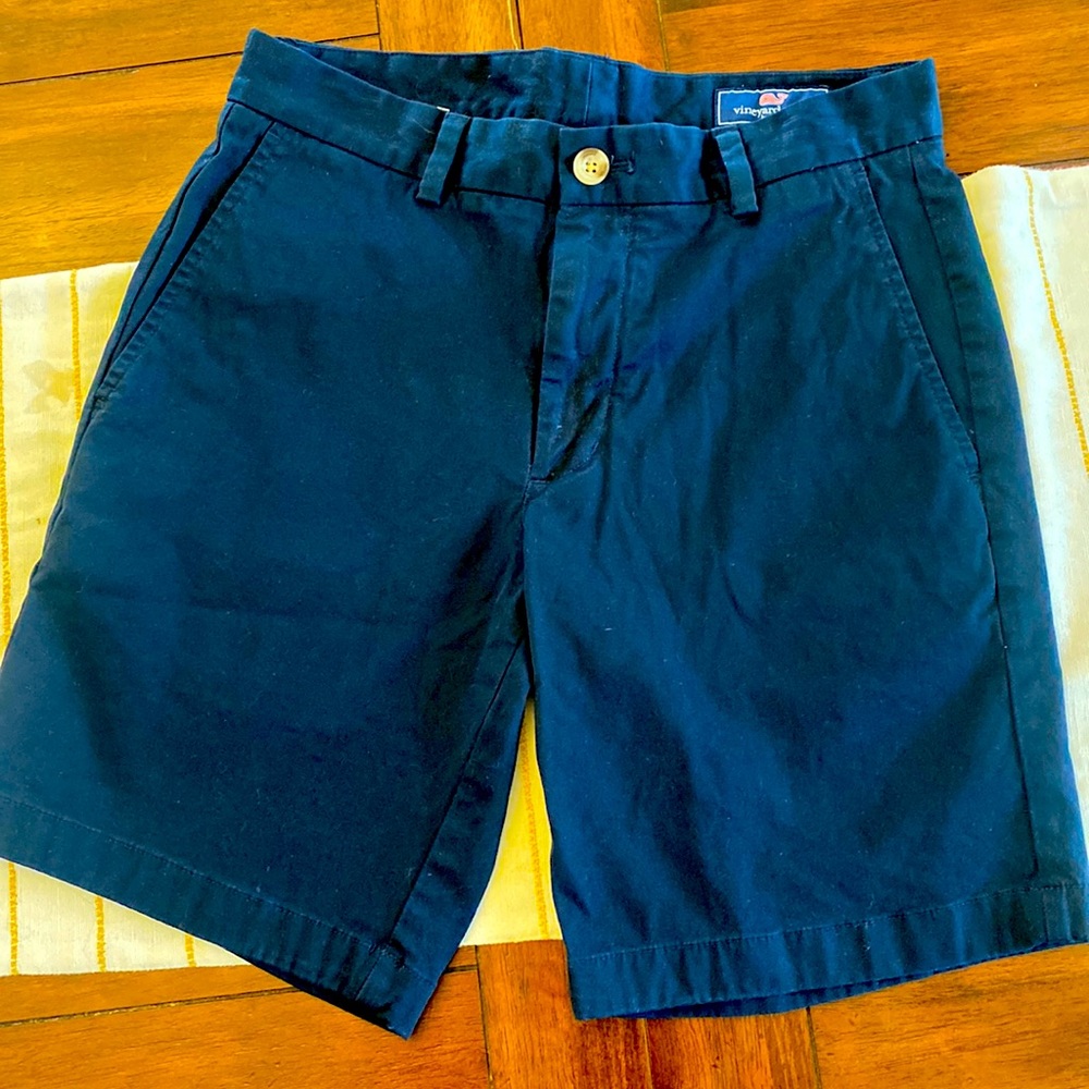 Vineyard Vines Navy 8 inch Stretch Breaker Shorts! Men’s 28 / Boy’s 14